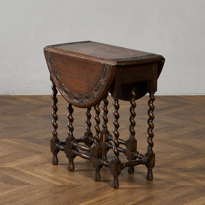 英国 クラシック ドロップリーフ ゲートレッグテーブル