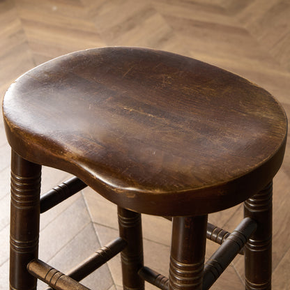 イギリス ヴィンテージ ハイ スツール