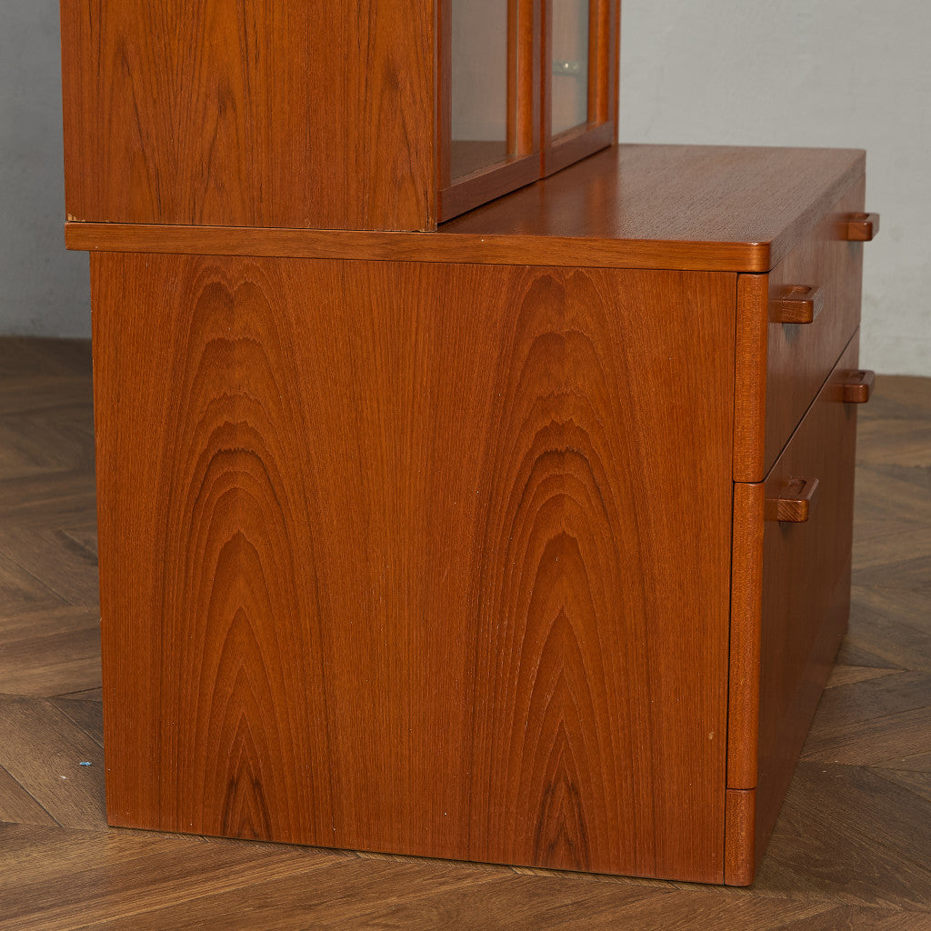 ヴィンテージ ガラス キャビネット