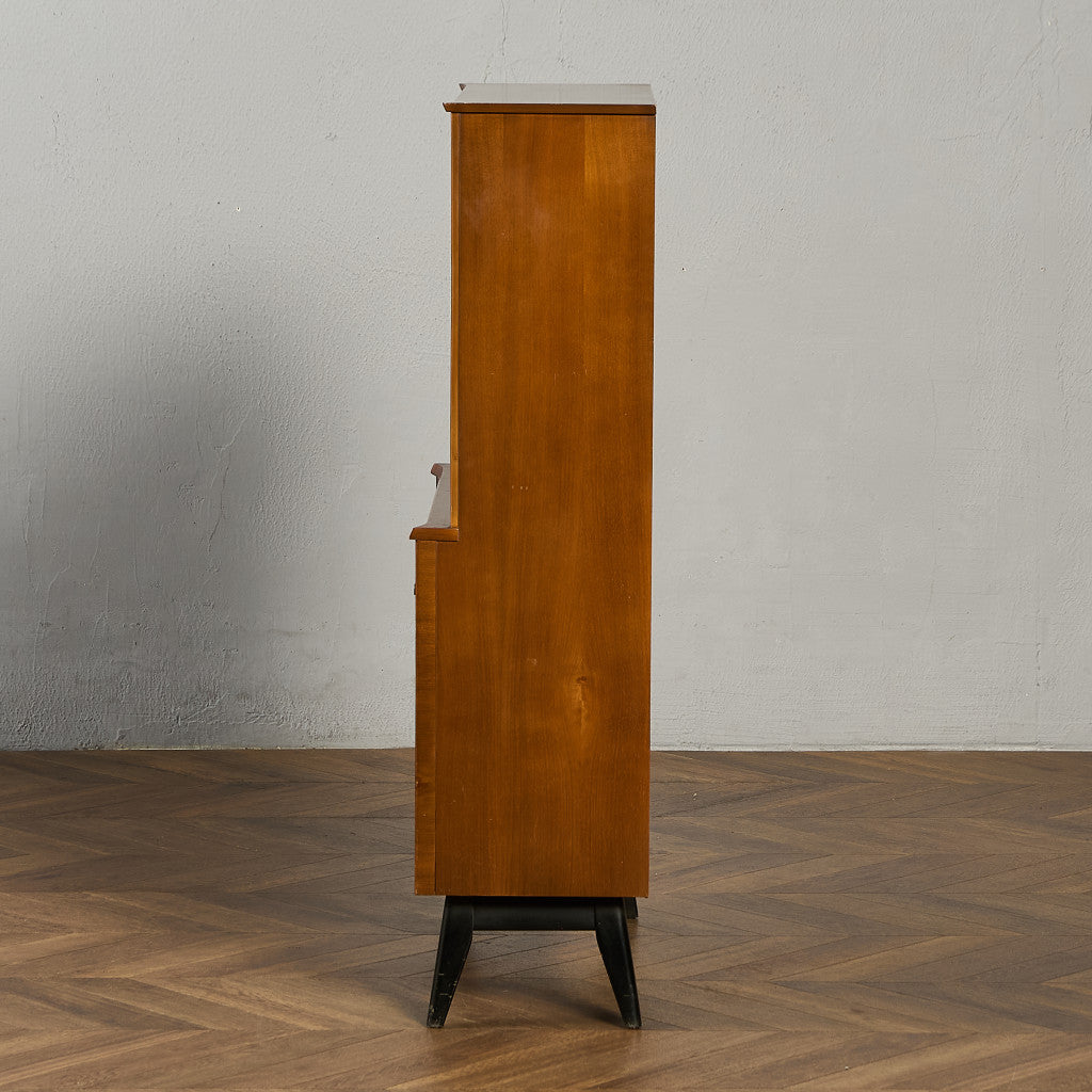 ヴィンテージ ガラス キャビネット ブックケース