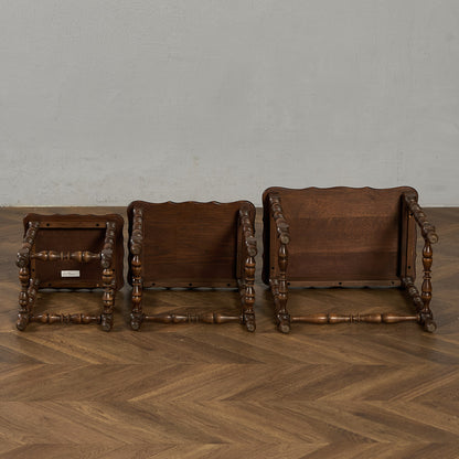 英国 クラシック オーク ネストテーブル