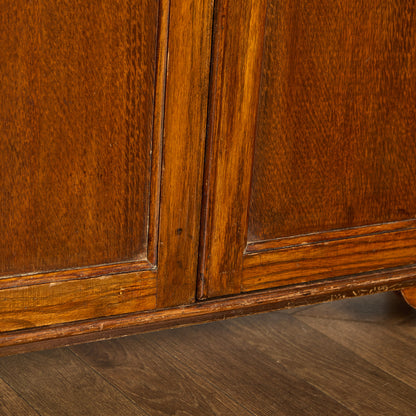 英国 クラシック オーク材 ブックケース 食器棚