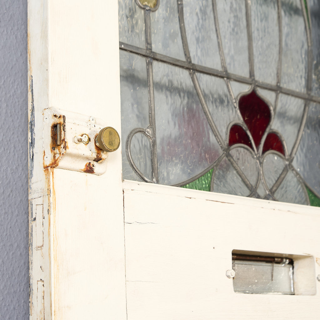 英国 アンティーク ペインテッド ステンドグラス ドア