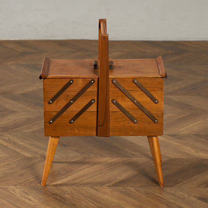 英国 ヴィンテージ ソーイングボックス