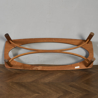 ネイサン Nathan ヴィンテージ スモーク ガラストップ コーヒーテーブル #97348