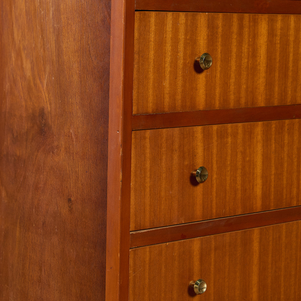 英国 ヴィンテージ 6段 トール チェスト