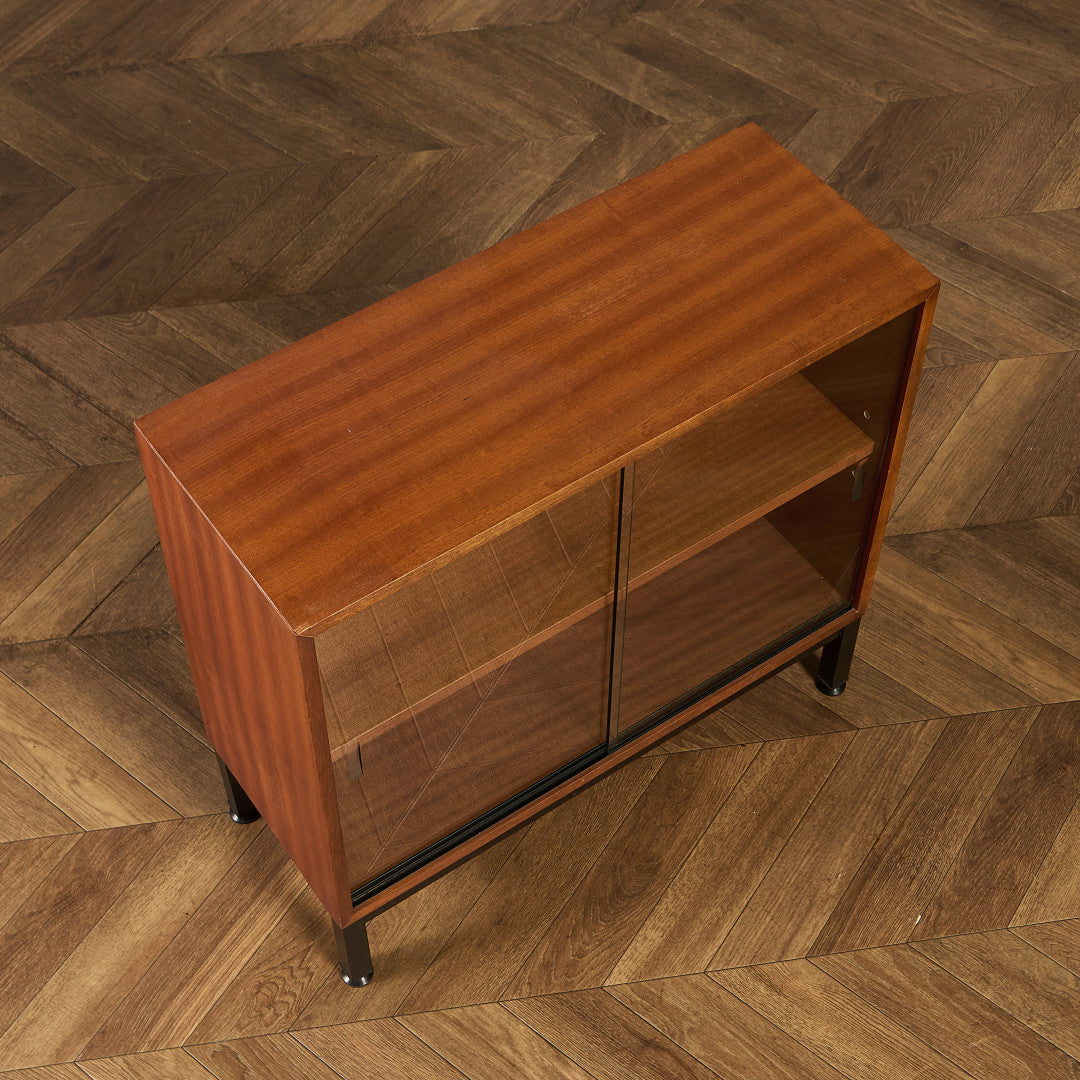 Abbess ヴィンテージ ガラス キャビネット 本棚