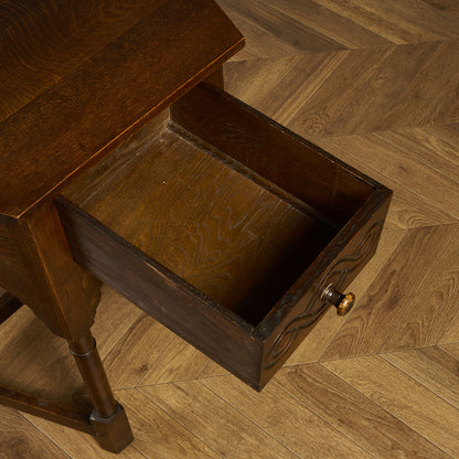 英国 クラシック 引き出し付き サイドテーブル #90096