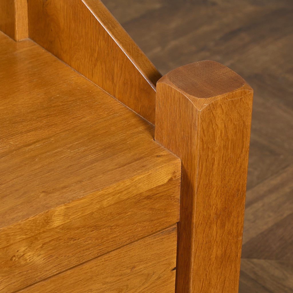 オランダ製 オーク 無垢材 サイドキャビネット