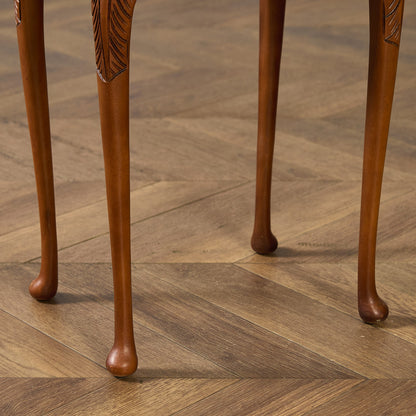 英国 クラシック ガラストップ ネストテーブル