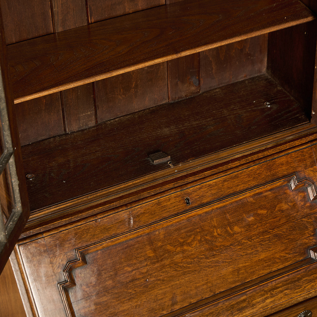 英国 クラシック ビューロー ブックケース デスク