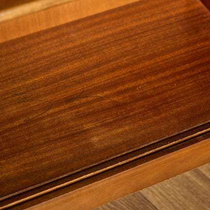 英国 ヴィンテージ ナロー ガラス ブックケース