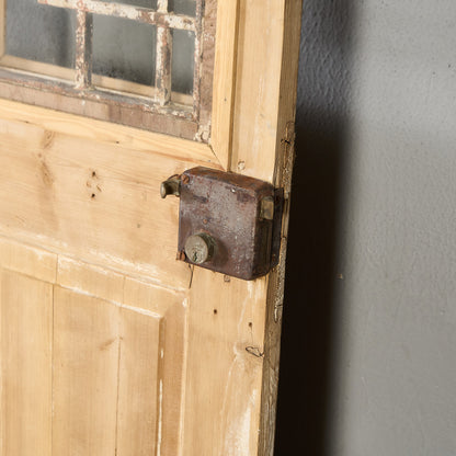 英国 アンティーク 両開き 鉄格子 ウッド ドア 2点セット