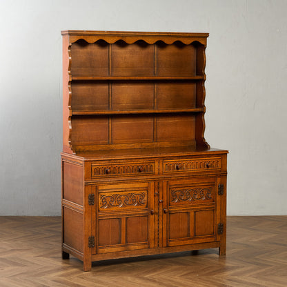 Pratts オーク材 ウェルシュドレッサー カップボード