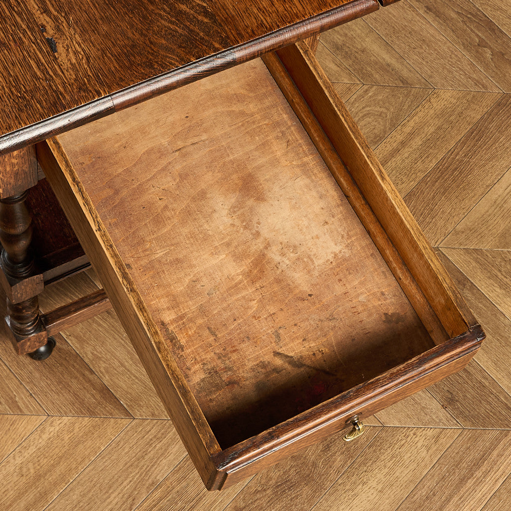 英国 クラシック ドロップリーフ サイドテーブル ティトロリー