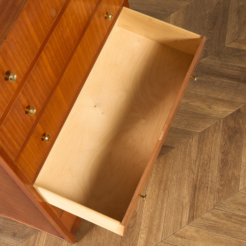 英国 ヴィンテージ 6段 トール チェスト