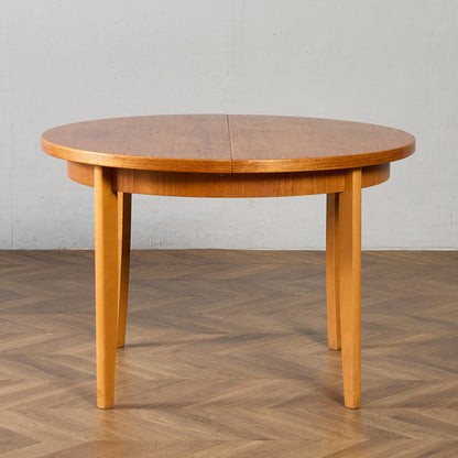 旧東ドイツ ヴィンテージ ラウンド ダイニングテーブル #95593