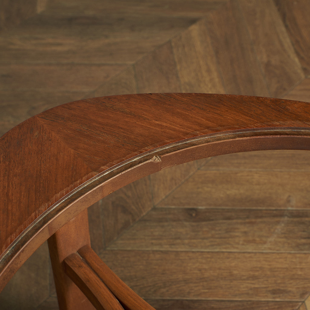 ヴィンテージ トライアングル ガラストップテーブル