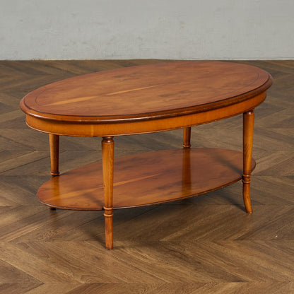英国 クラシック オーバル センターテーブル コーヒーテーブル #90167