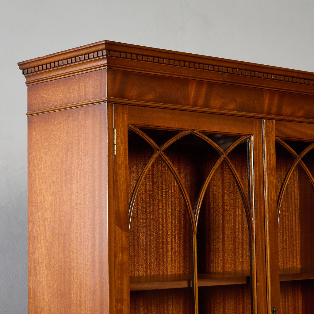 英国 クラシック エドワーディアン ブックケース 食器棚