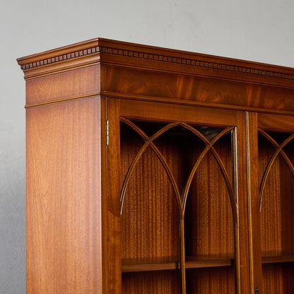 英国 クラシック エドワーディアン ブックケース 食器棚