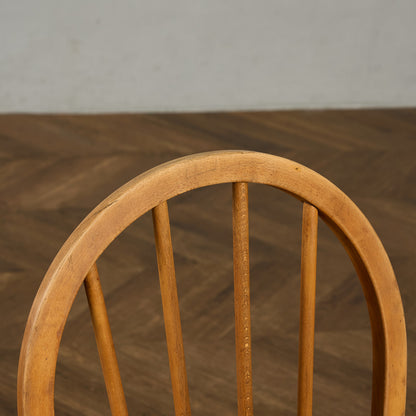 ヴィンテージ 4本 スポーク フープバックチェア ネイビーブルーラベル