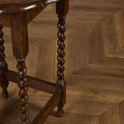 英国 クラシック バーリーシュガーツイスト サイドテーブル