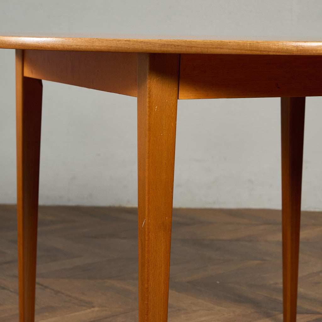 デンマーク エクステンション ラウンド ダイニングテーブル