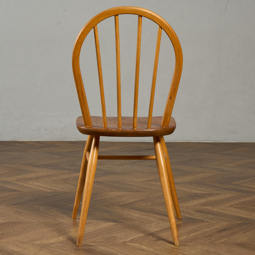 ヴィンテージ 4本 スポーク フープバックチェア ラウンドゴールドラベル