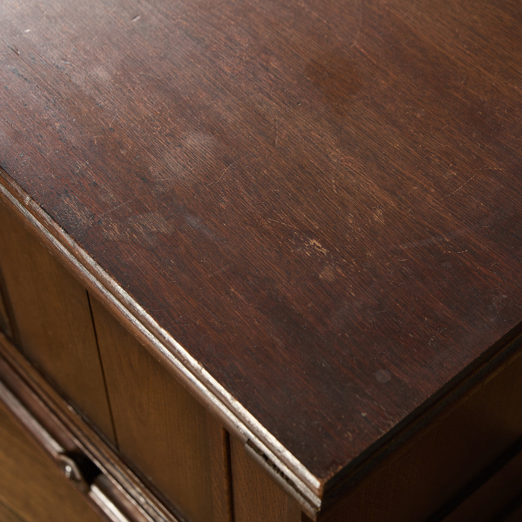 英国 クラシック オーク材 ブランケットボックス