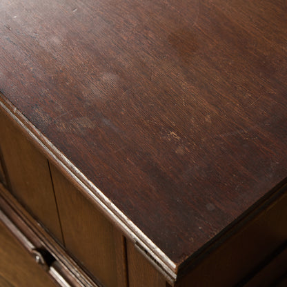 英国 クラシック オーク材 ブランケットボックス