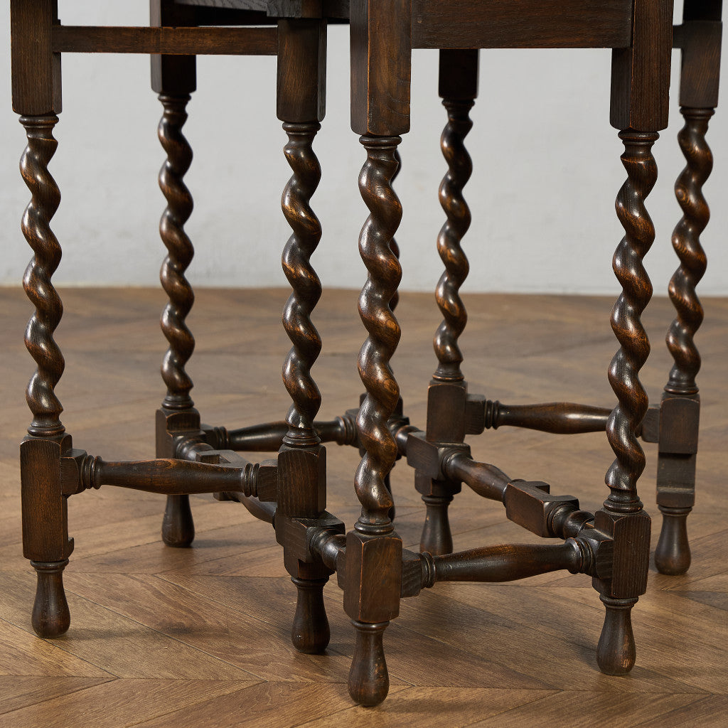 英国 クラシック ドロップリーフ ゲートレッグテーブル