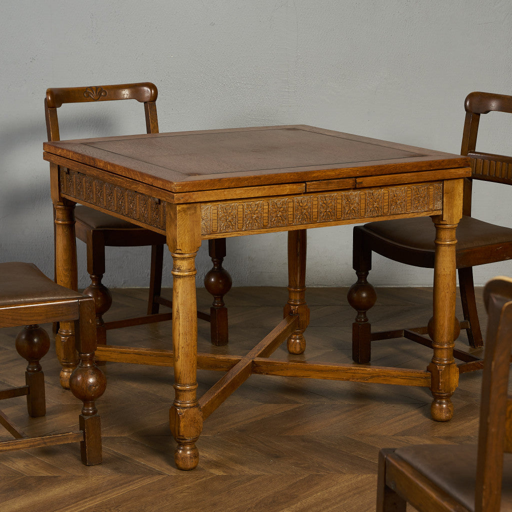 英国 クラシック ドローリーフ ダイニングテーブル