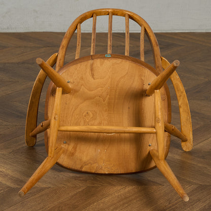 アーコール ERCOL ヴィンテージ クエーカー アームチェア ネイビーブルーラベル #89764