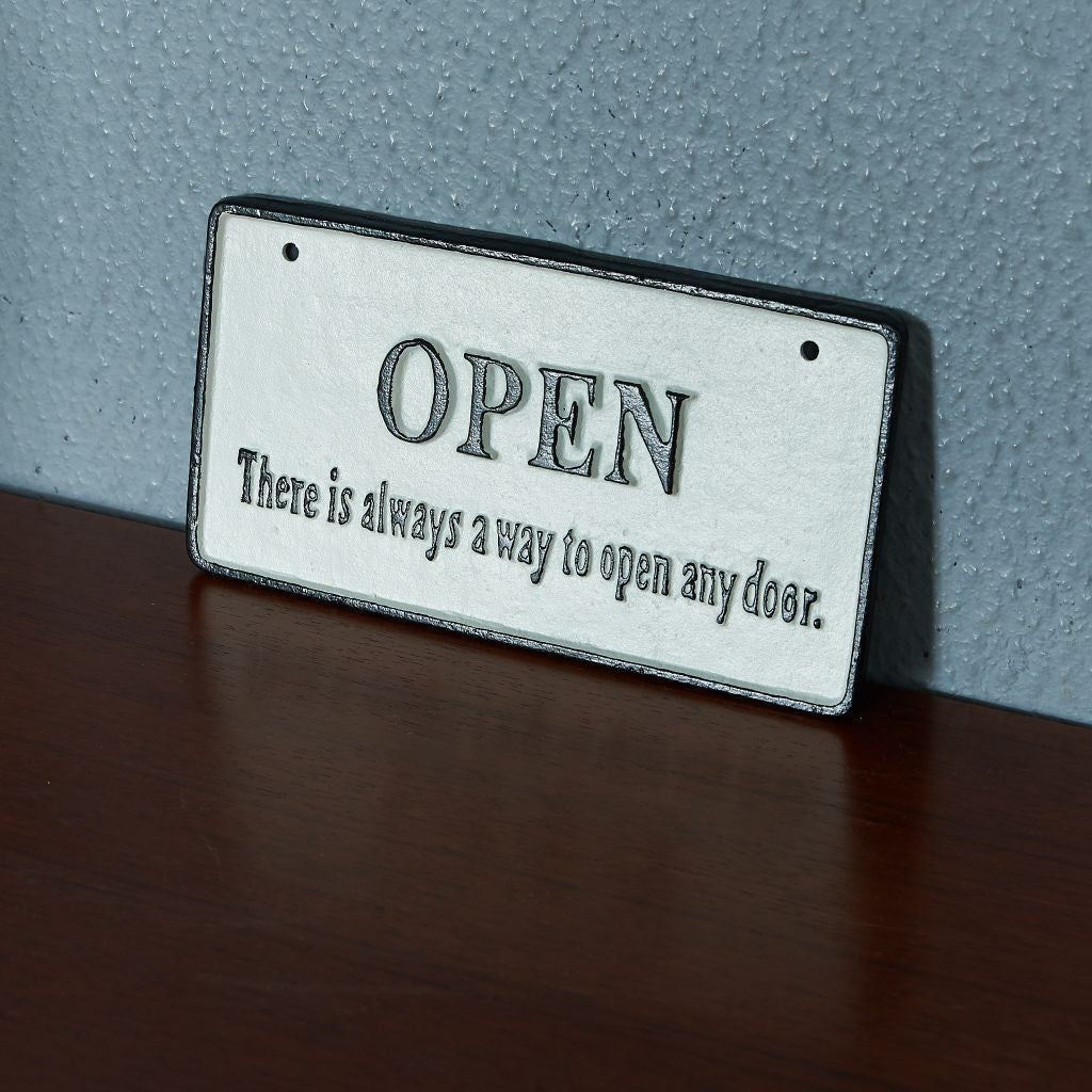 OPEN&CLOSED アイアンプレート