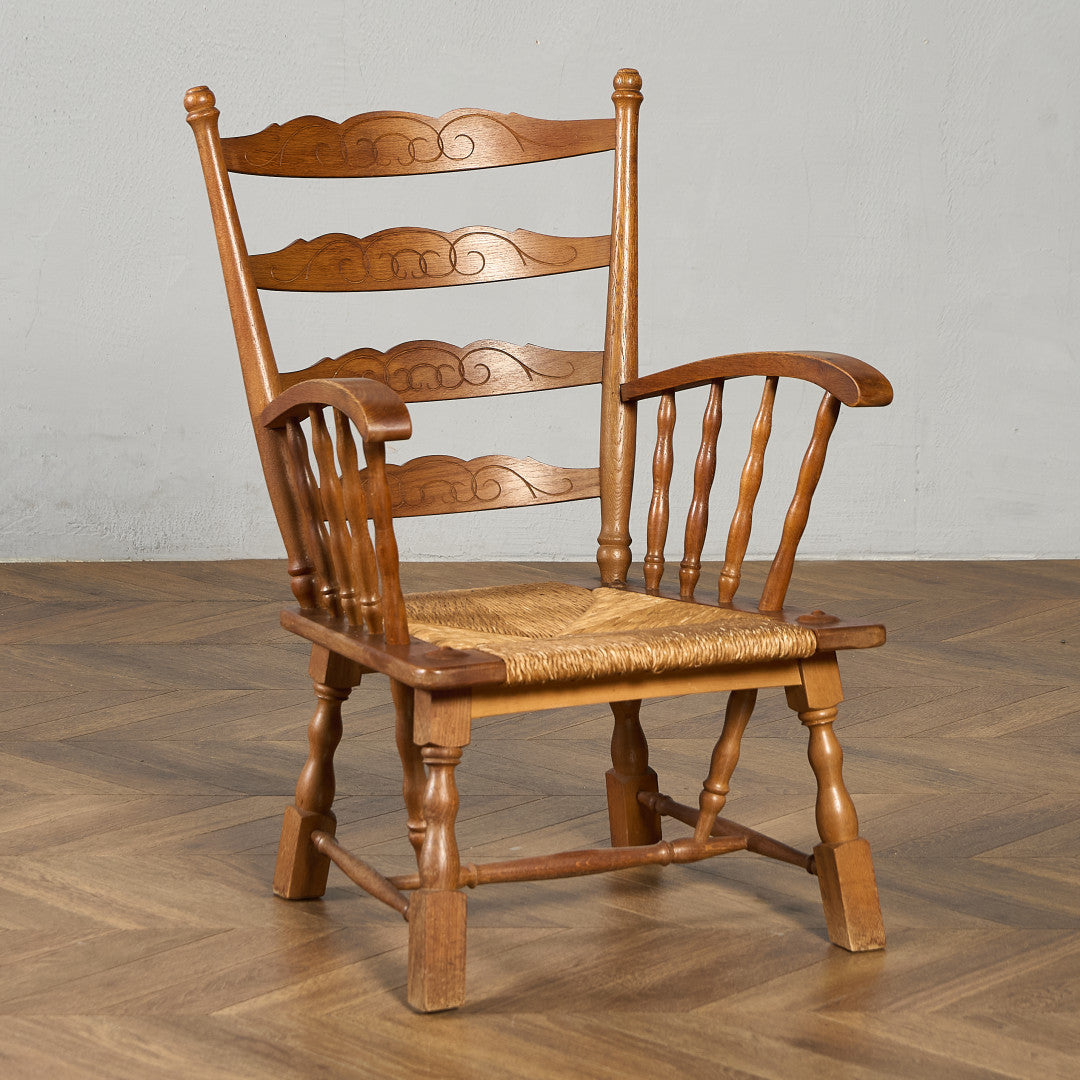 ラダーバックチェア イエロー　アンティークチェア　椅子 ラダーバックチェア – camori ヴィンテージ家具・北欧インテリアの通販