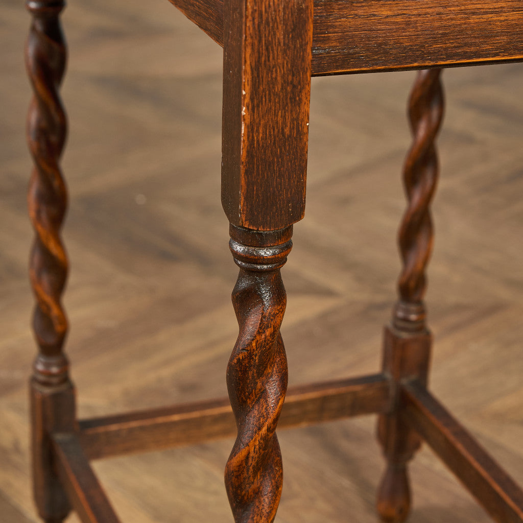 英国 クラシック バーリーシュガーツイスト サイドテーブル #91801