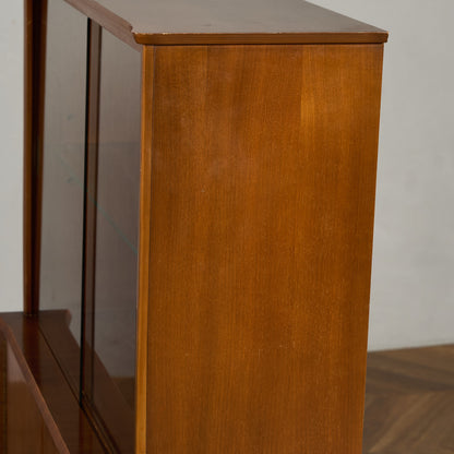 ヴィンテージ ガラス キャビネット ブックケース