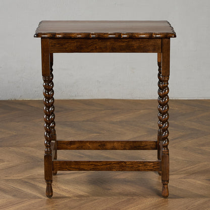 英国 クラシック バーリーシュガーツイスト サイドテーブル