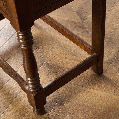 英国 クラシック オーク材 サイドテーブル