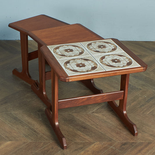 セラミックタイルトップ ネストテーブル (3575D)