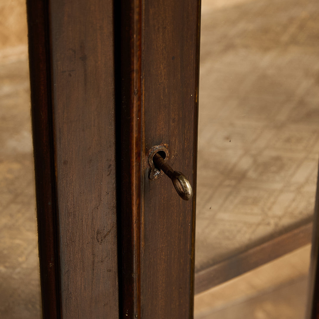 英国 クラシック ディスプレイ ガラス キャビネット