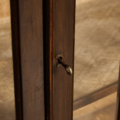 英国 クラシック ディスプレイ ガラス キャビネット