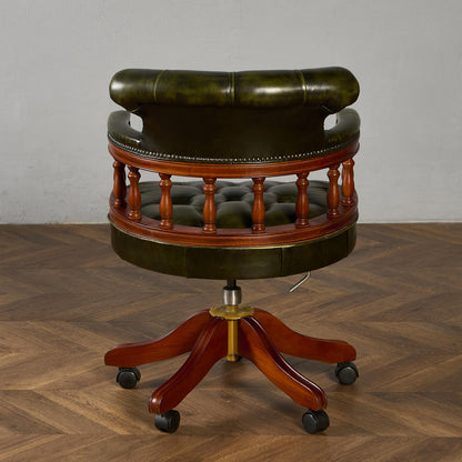 チェスターフィールド キャスターチェア オフィスチェア