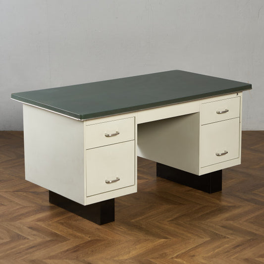 英国 ヴィンテージ 両袖 デスク