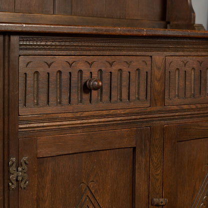 オーク材 ウェルシュドレッサー 食器棚