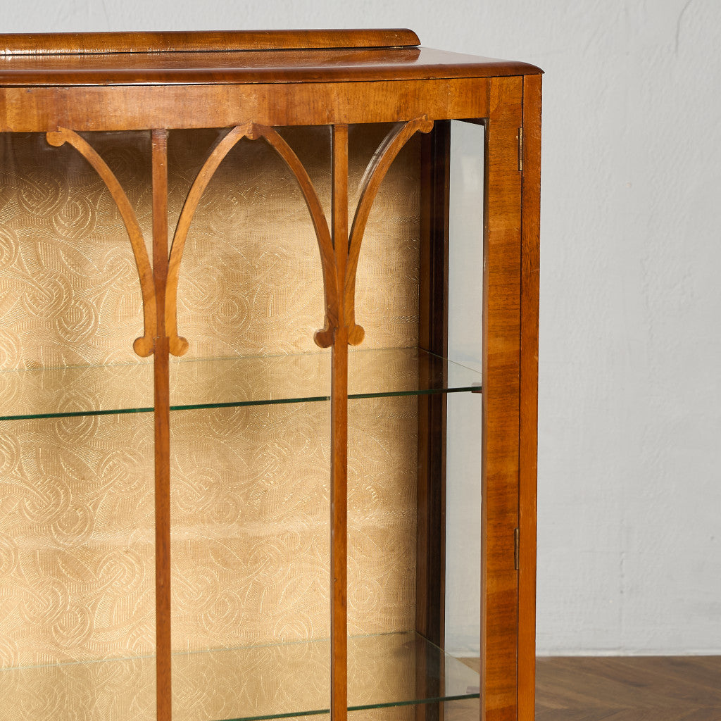 英国 クラシック ディスプレイ ガラス キャビネット