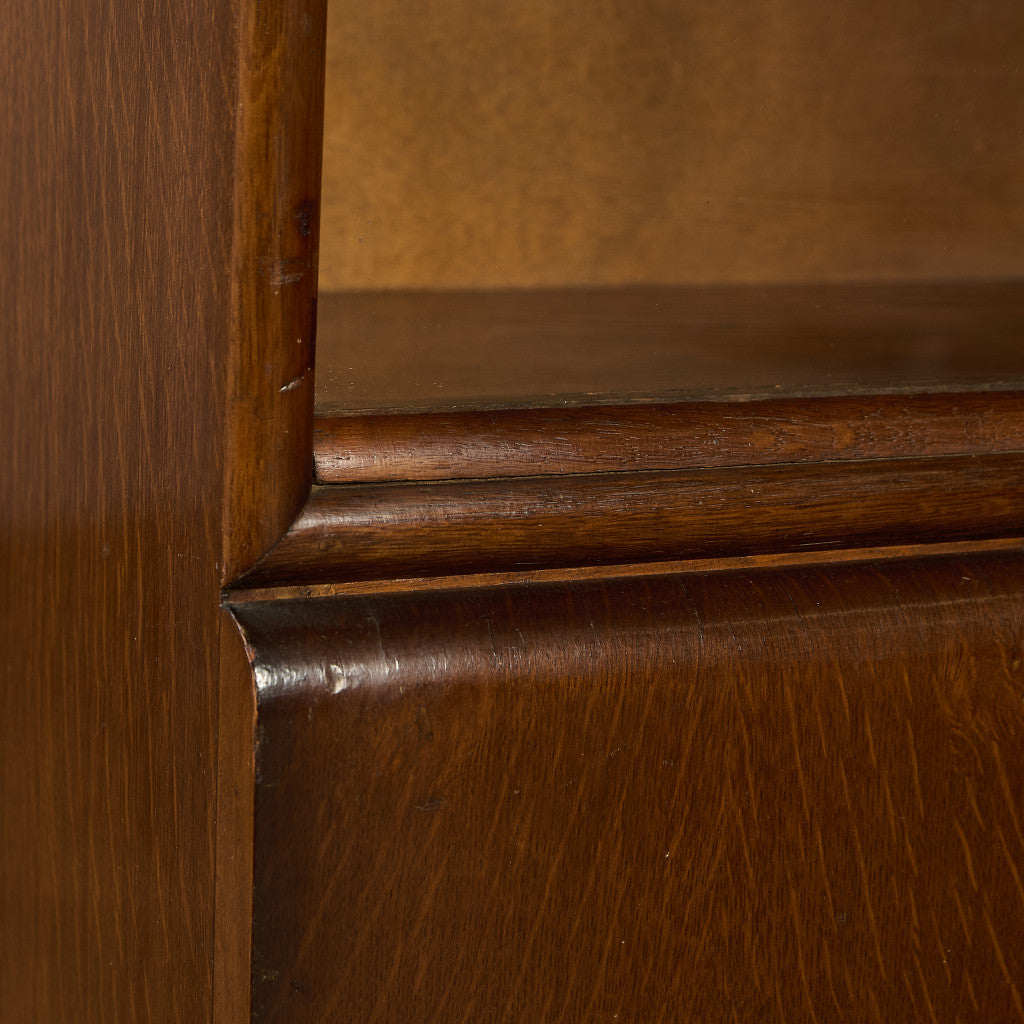 英国 クラシック ガラス ブックケース 食器棚