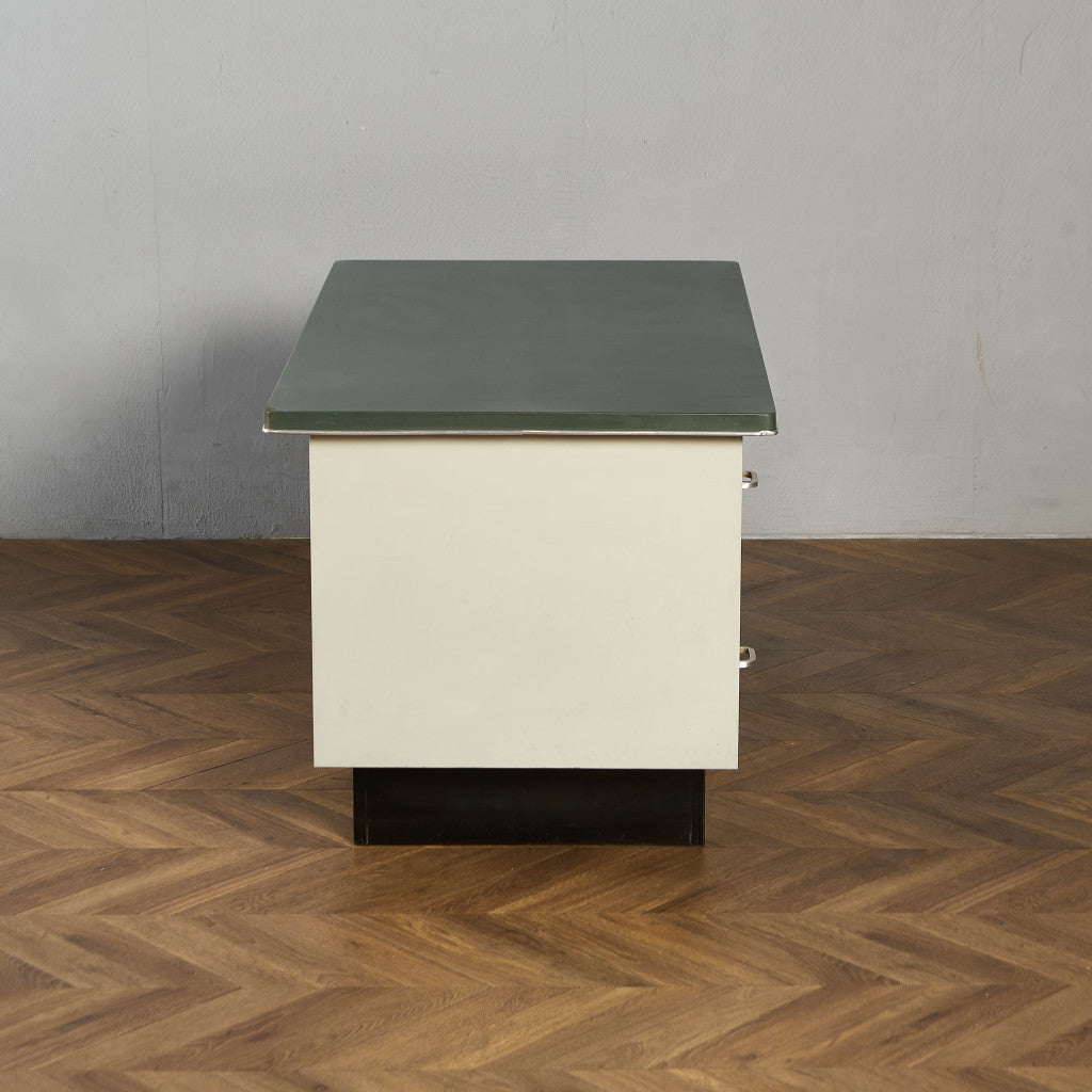 英国 ヴィンテージ 両袖 デスク