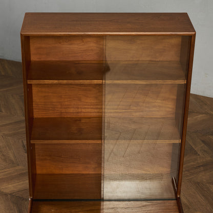 ヴィンテージ ガラス キャビネット 本棚